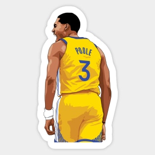 Jordan Poole Scream Above Waist Yellow Qiangy Sticker